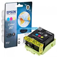Original Epson 267 Tri-Colour Ink Cartridge