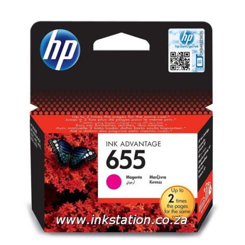 Original HP 655 Magenta Ink Advantage Cartridge (CZ111AE)