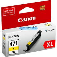 Original Canon 471XL Yellow Ink Cartridge CLI-471 XL Y)