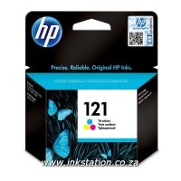 Original HP 121 Tri-Colour Ink Cartridge (CC643HE)