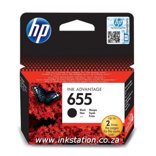 Original HP 655 Black Ink Advantage Cartridge (CZ109AE)