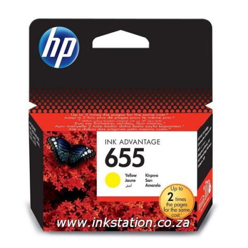 Original HP 655 Yellow Ink Advantage Cartridge (CZ112AE)