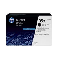 HP 05X Black Original Toner Cartridge - Dual Pack (CE505XD)