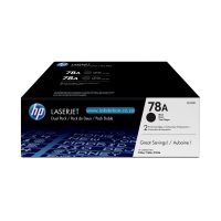 HP 78A Black Original Toner Cartridge - Dual Pack (CE278AF)