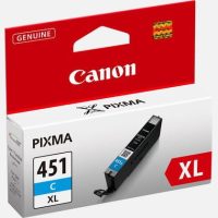 Original Canon 451XL Cyan Ink Cartridge (CLI-451 XL C)