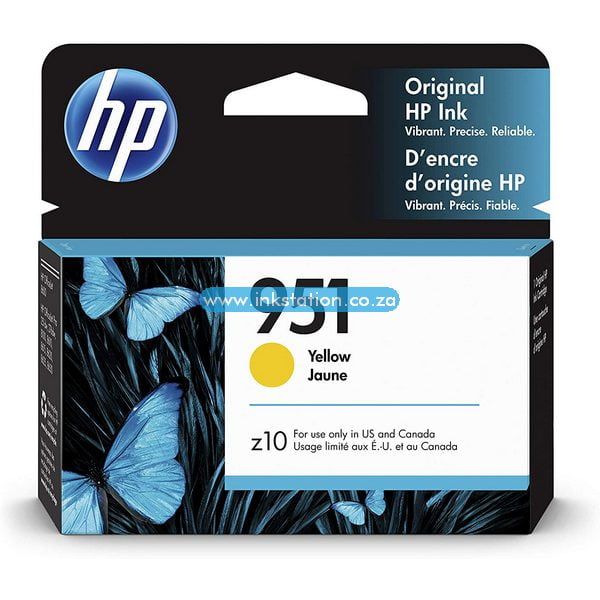 Original HP 951 Yellow Ink Cartridge (CN052AE) Ink Station